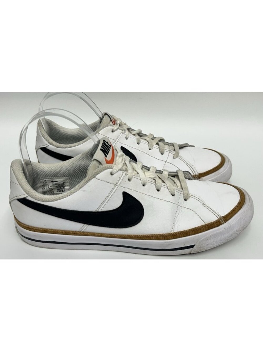 Nike Court Legacy GS Shoes 6.5Y /womens 8 White Desert Ochre Sneakers DA5380-102